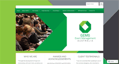 Desktop Screenshot of gemsevents.com.au